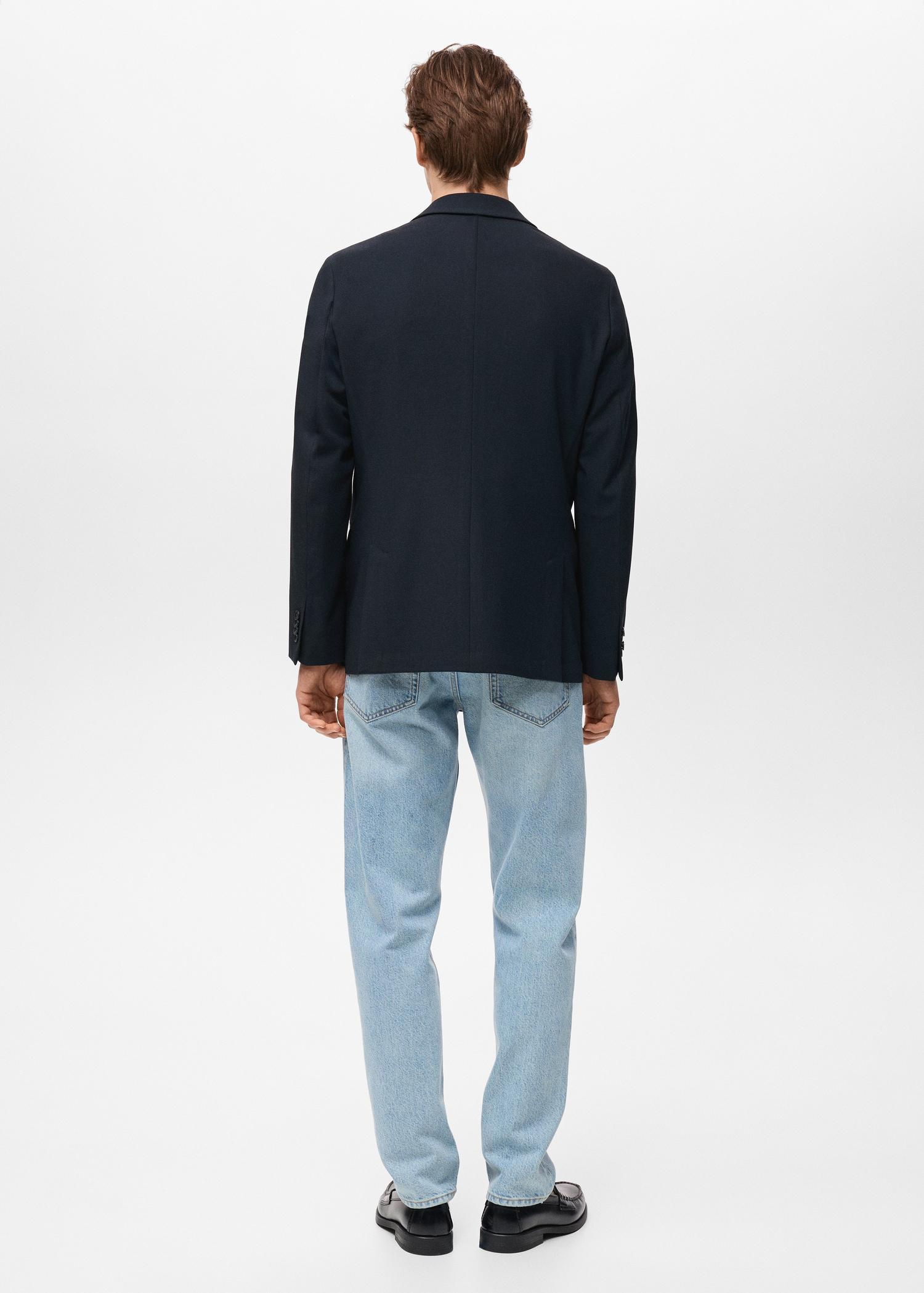 Verner slim-fit cotton blazer - Men | MANGO USA Product Image