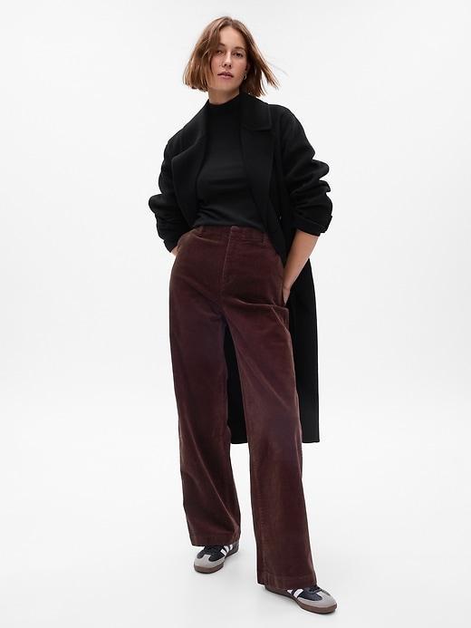 Mid Rise Loose Corduroy Pants Product Image
