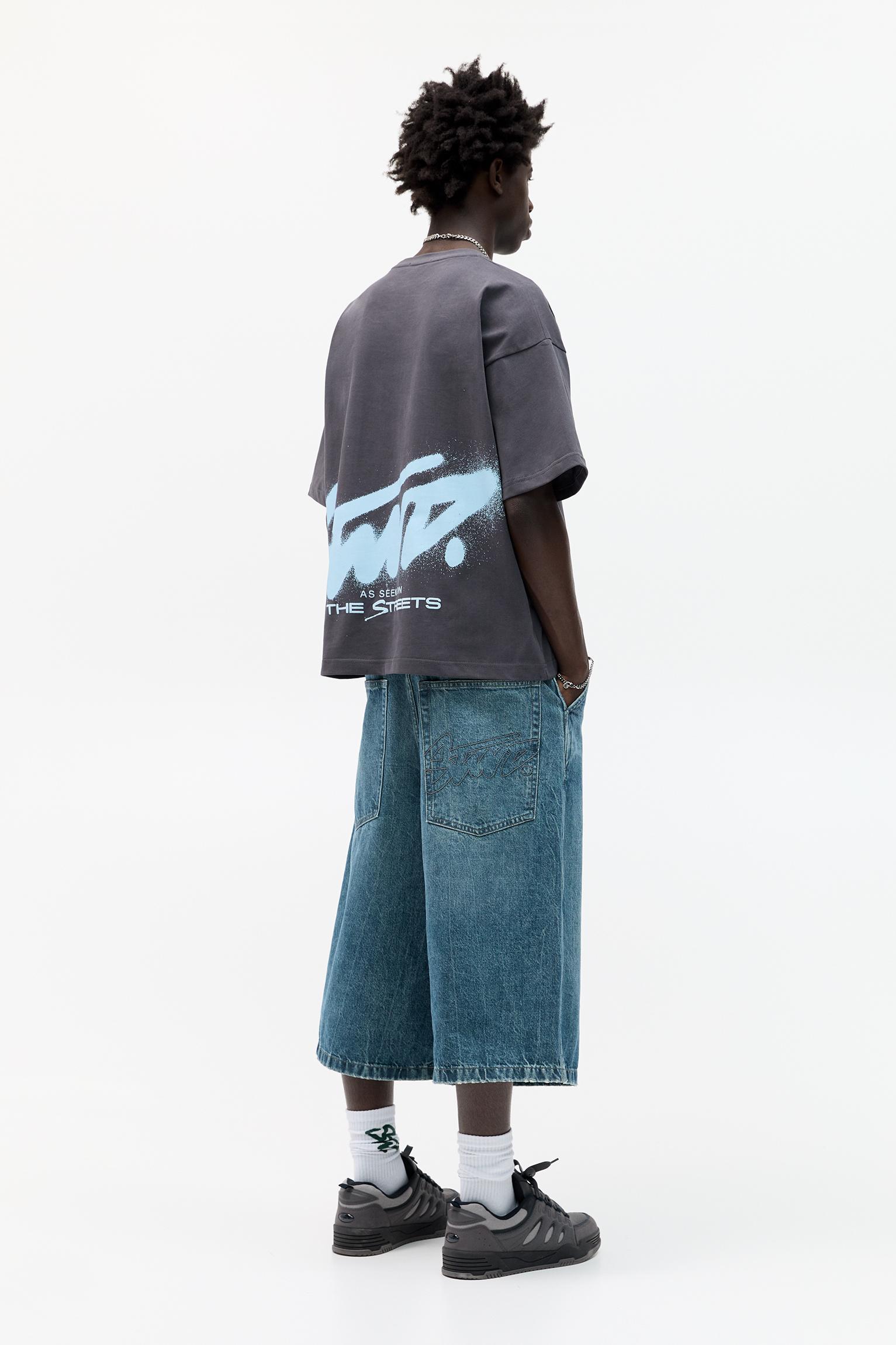 STWD short sleeve T-shirt with graffiti graphic Product Image
