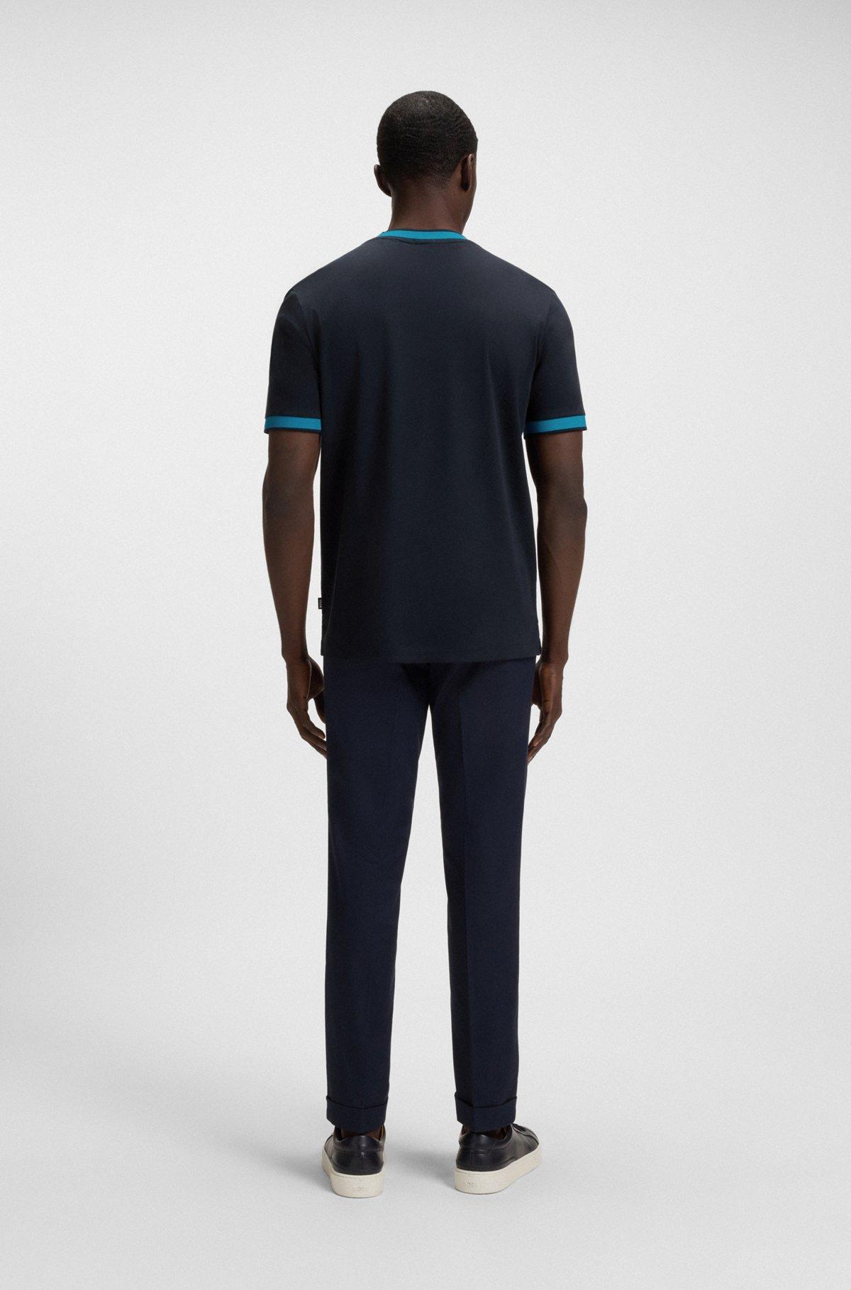 Regular-fit T-shirt in mercerized cotton Product Image