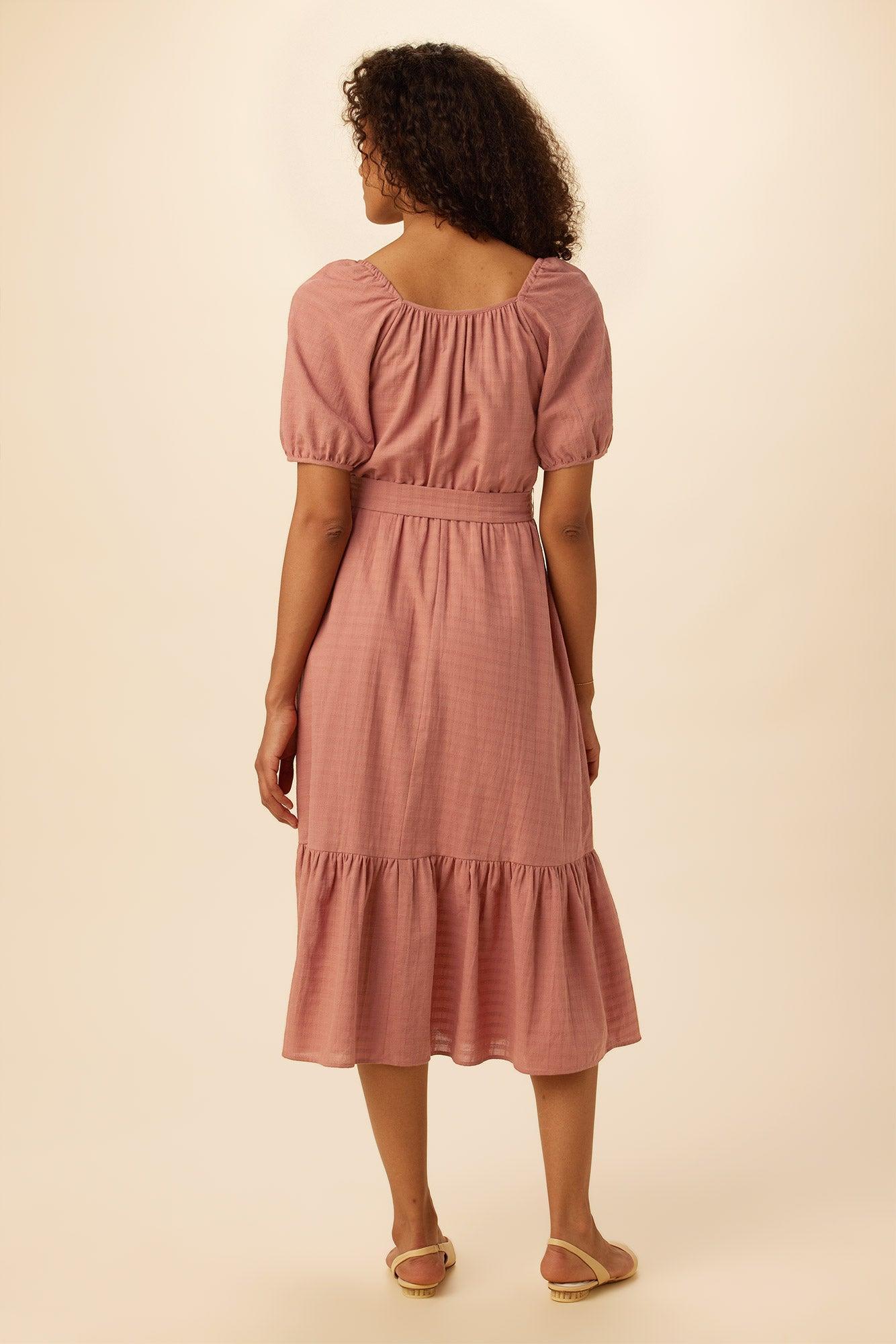 Michelle Organic Cotton Dress - Carnelian Product Image