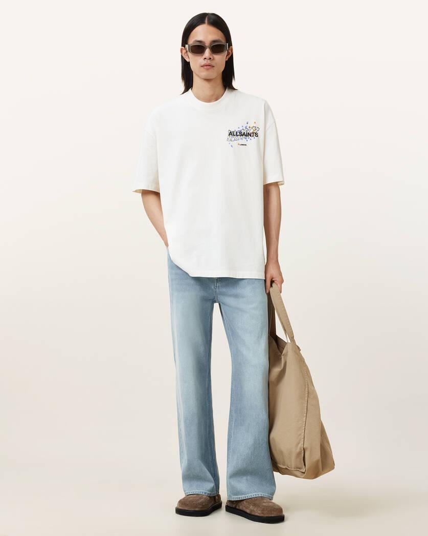 Wavy Oversized Crew Neck T-Shirt Product Image