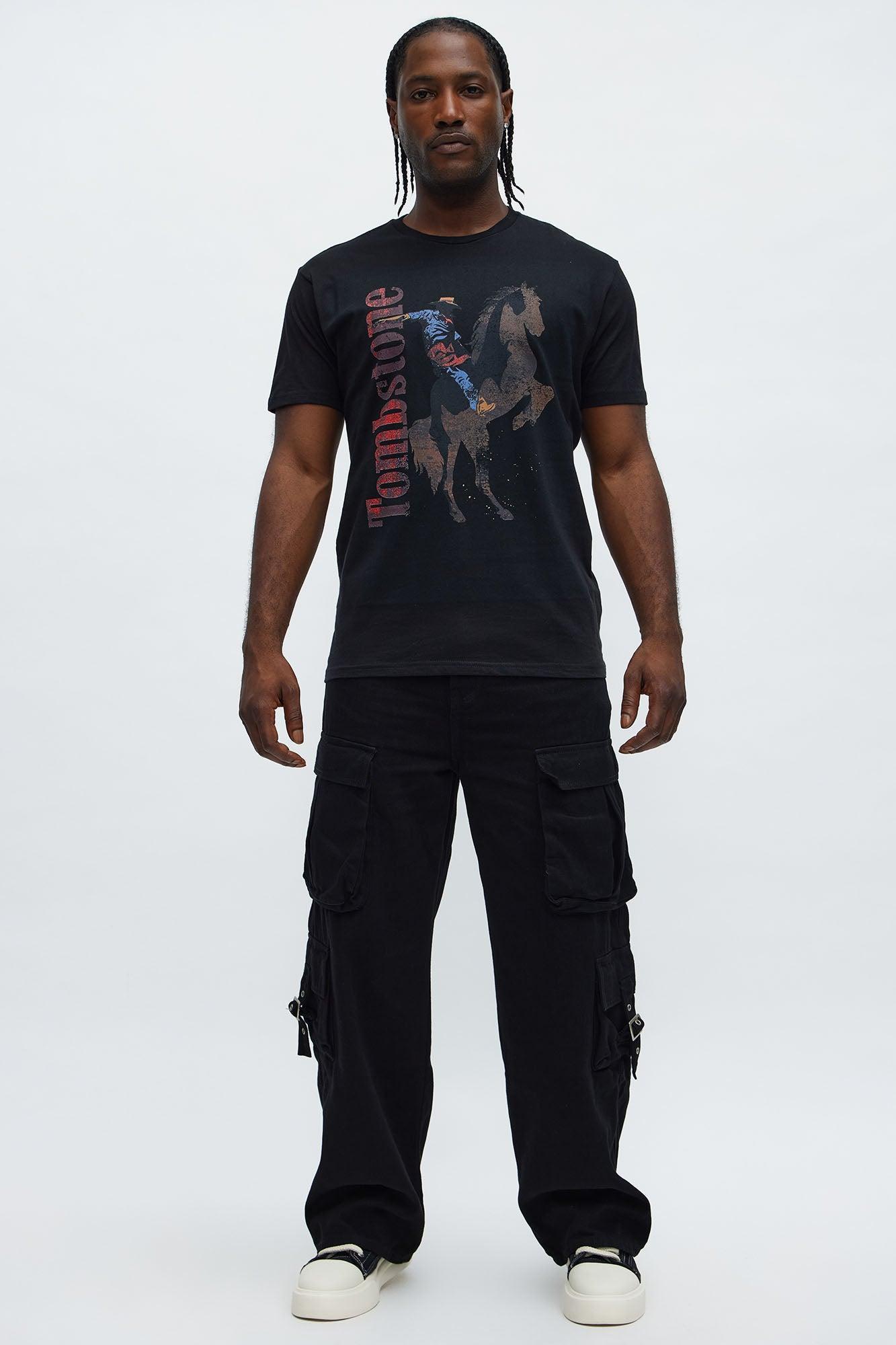 Tombstone Cowboy Short Sleeve Tee - Black Product Image