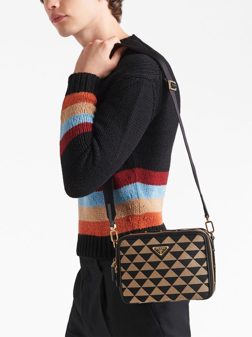 Symbole embroidered messenger bag Product Image