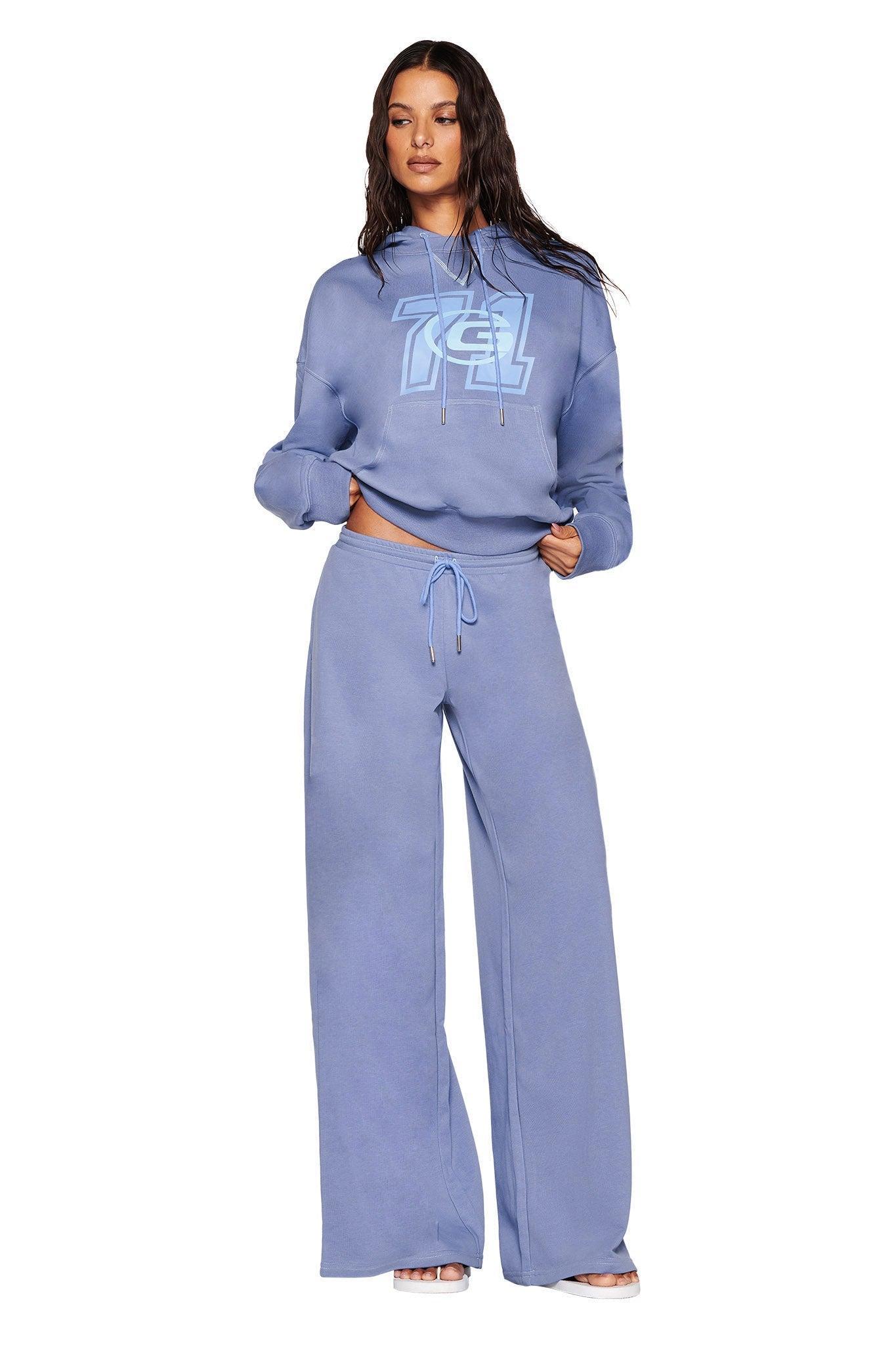 SPENCER HOODIE - BLUE : GREY BLUE Product Image