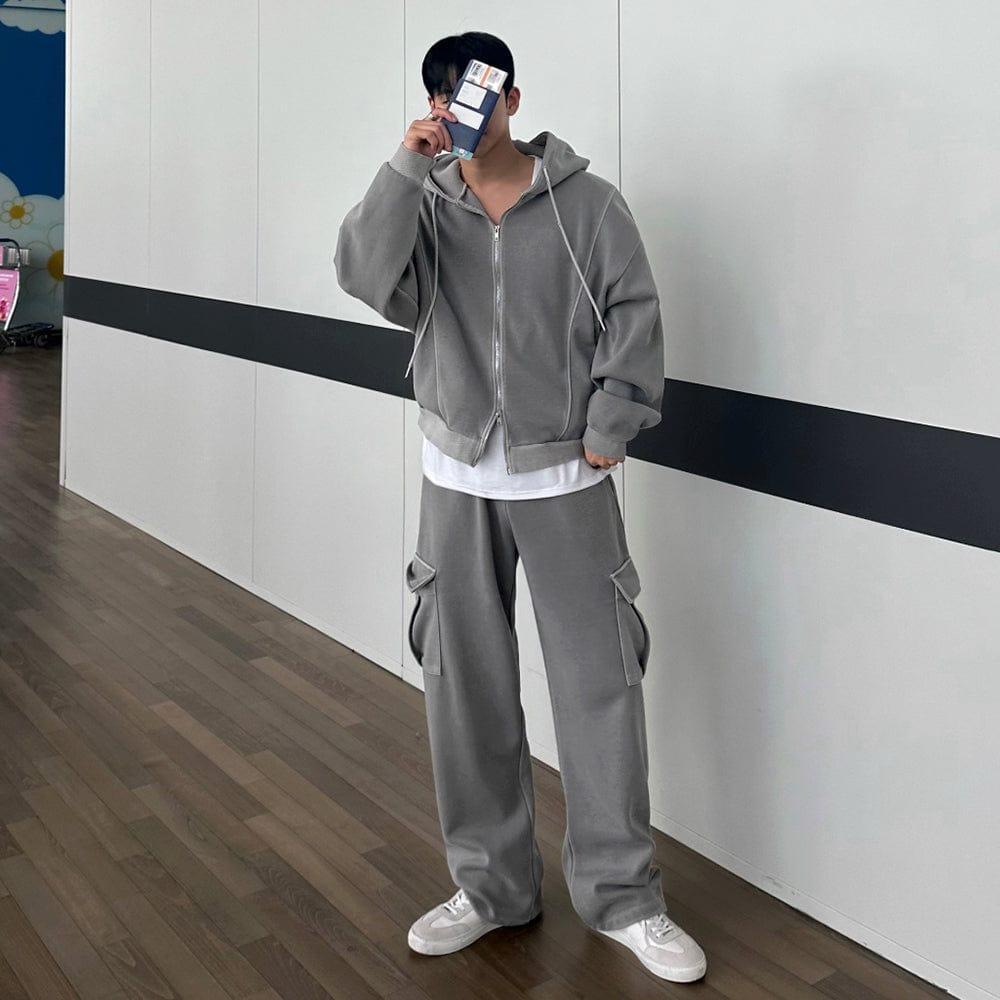 RT No. 12534 ZIP-UP HOODIE & CARGO SWEATPANTS Product Image