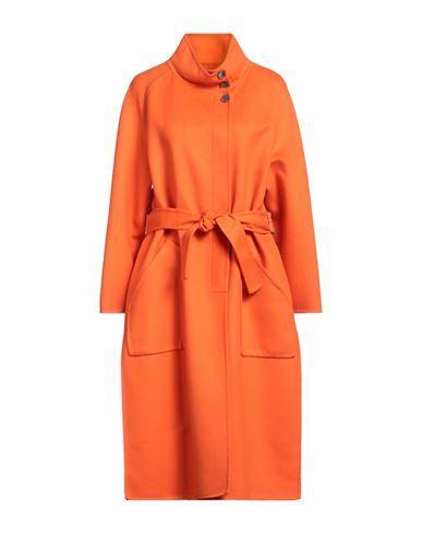 FABIANA FILIPPI Woman Coat Orange Size 8 Virgin Wool, Cashmere Product Image