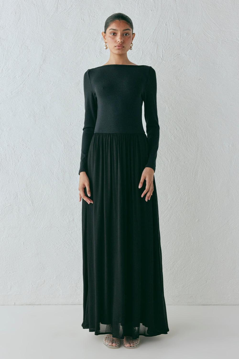 Abbey Maxi Dress Black Product Image