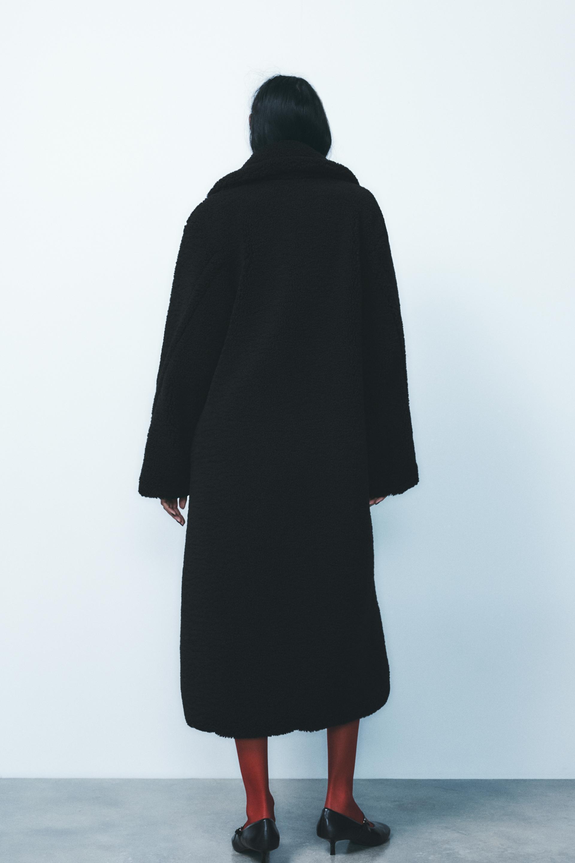 LONG FLEECE COAT Product Image