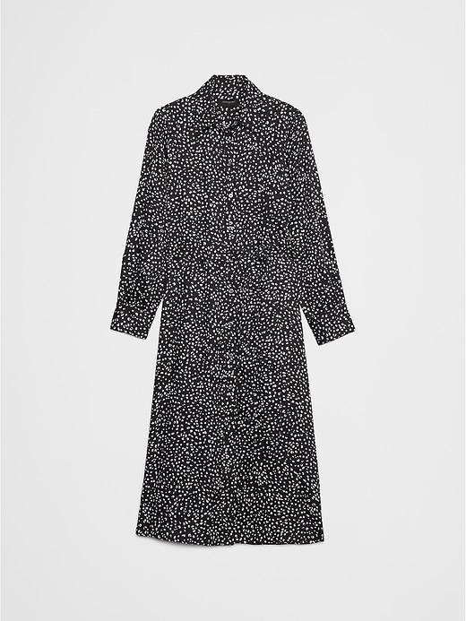 Tie-Waist Midi Shirtdress Product Image