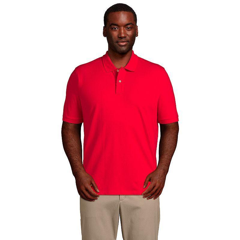 Big & Tall Lands' End Short Sleeve Comfort-First Mesh Polo Shirt, Men's, Size: XXL Tall, White Product Image