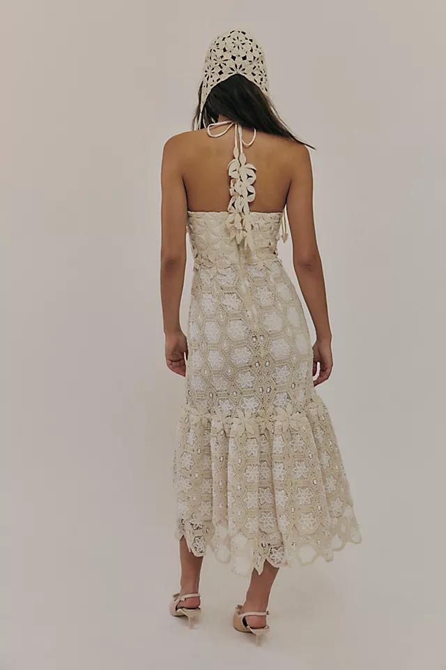 PatBo Natural Crochet Midi Dress Product Image