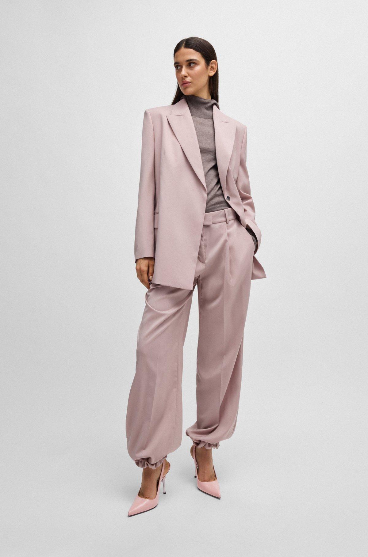 NAOMI x BOSS slingback pumps in smooth leather Product Image
