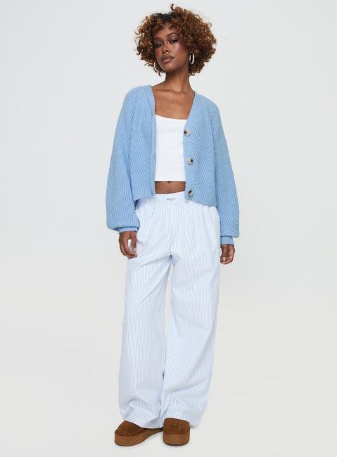 Leskie Cardigan Pale Blue Product Image