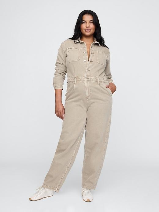 Denim Utility Jumpsuit Product Image