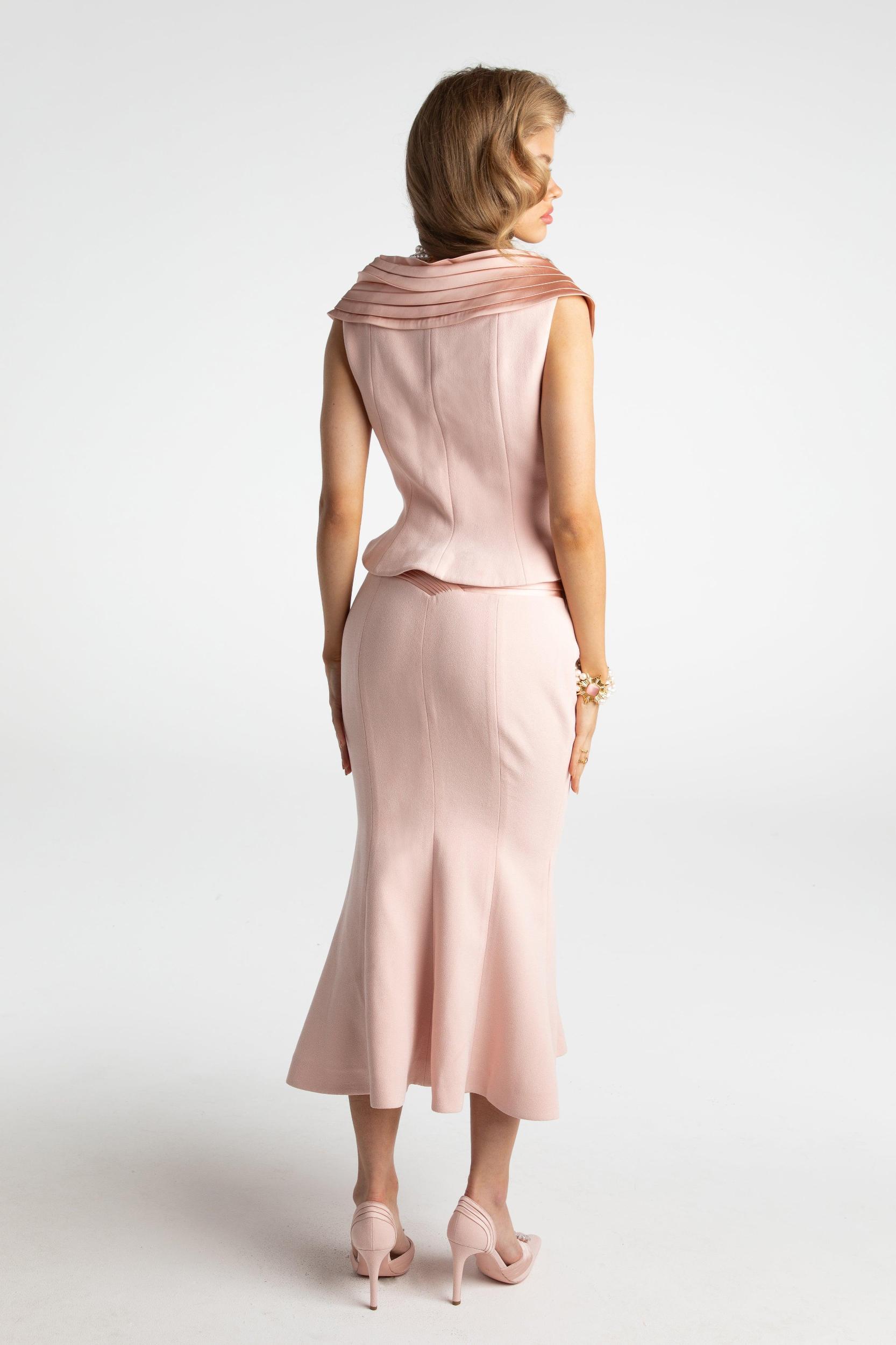 Belle Satin Skirt (Light Pink) (Final Sale) Product Image