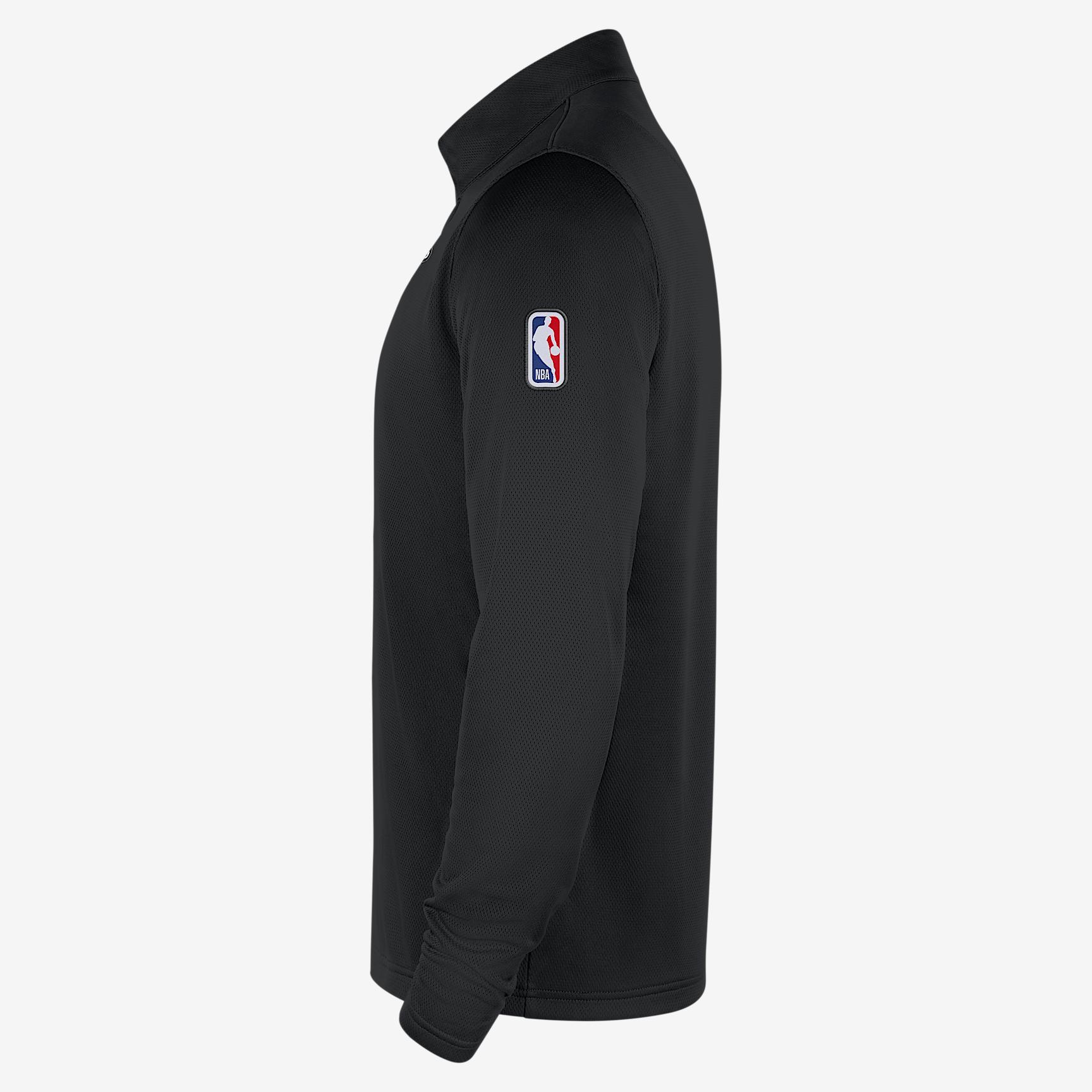 New York Knicks Men's Nike Dri-FIT NBA 1/4-Zip Long-Sleeve Top Product Image