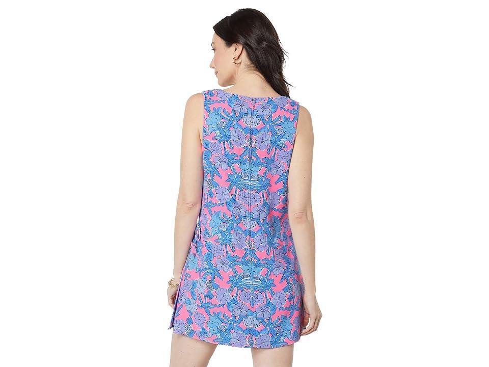 Lilly Pulitzer Donna Square Neck Romper (Soleil Pink Palm Paradise) Women's Jumpsuit & Rompers One Piece Product Image