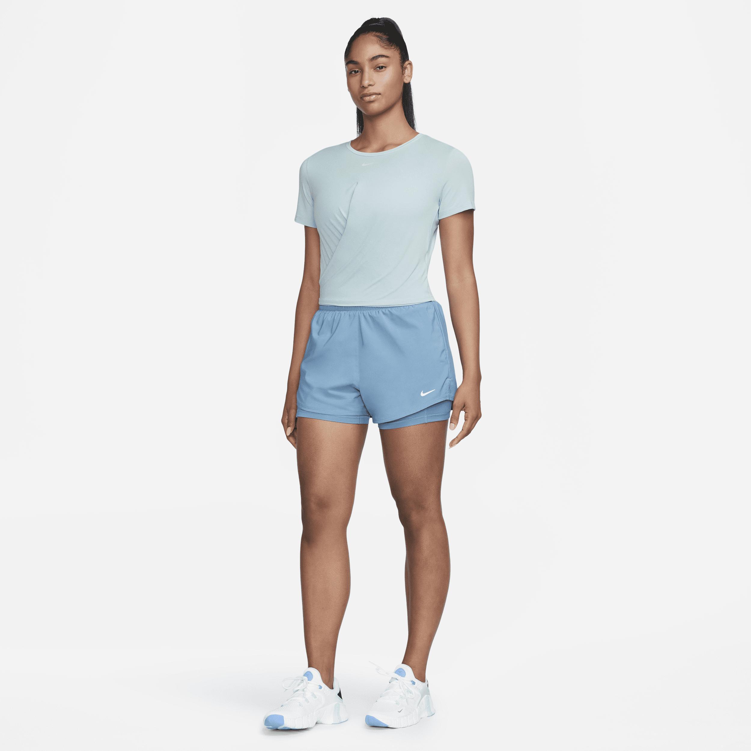 Nike Womens Dri-FIT One Luxe Twist Standard Fit Short-Sleeve Shirt Product Image