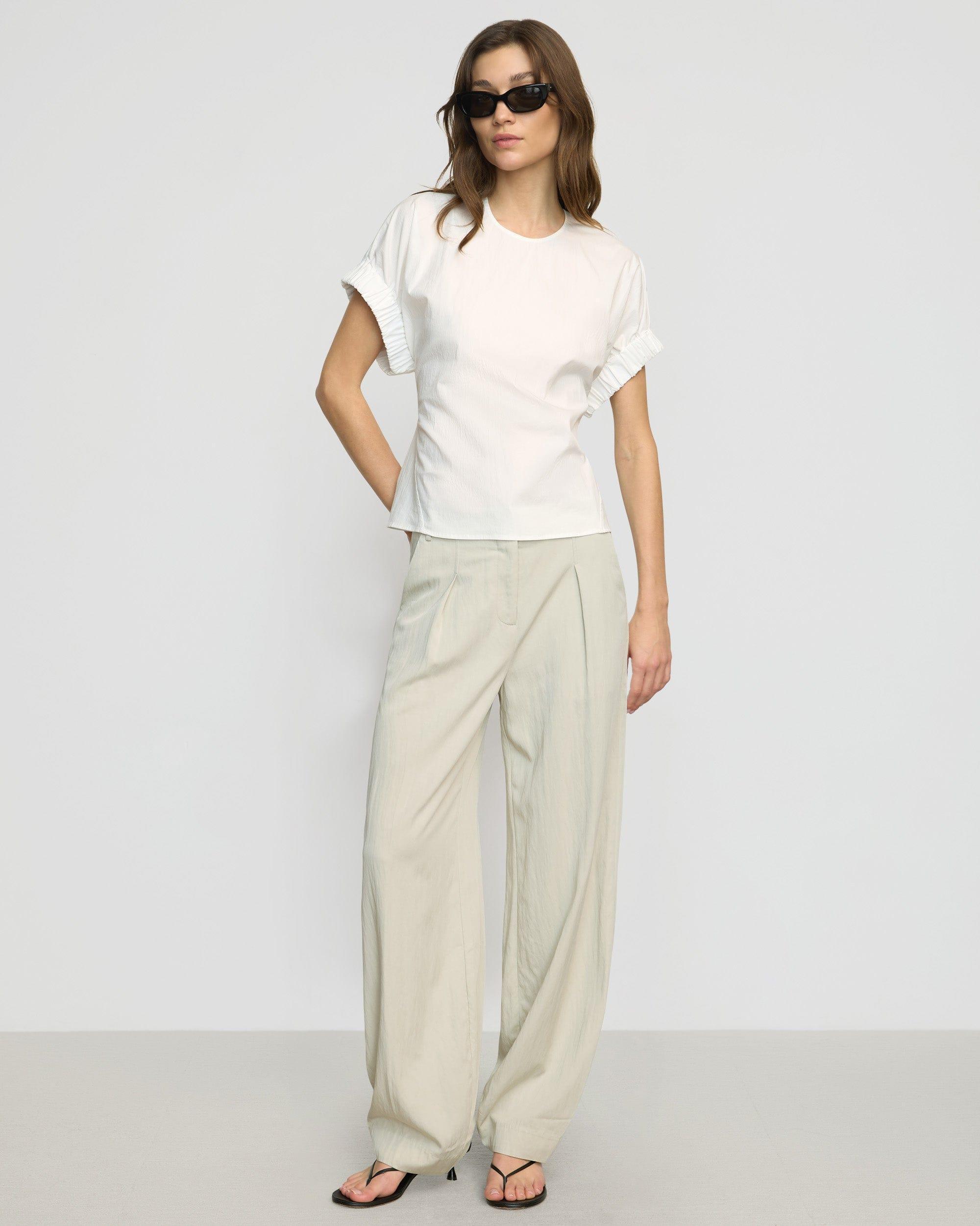 Roxanne Elasticated-Sleeve Blouse Product Image