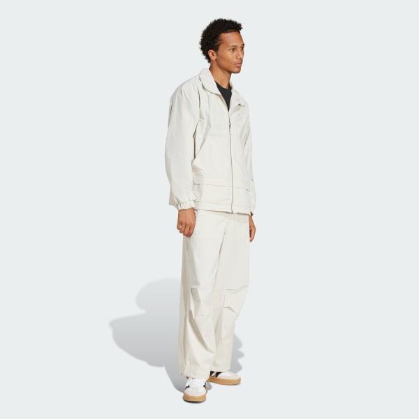 adidas Premium Essentials Utility Parachute Pants Alumina 34 Mens Product Image