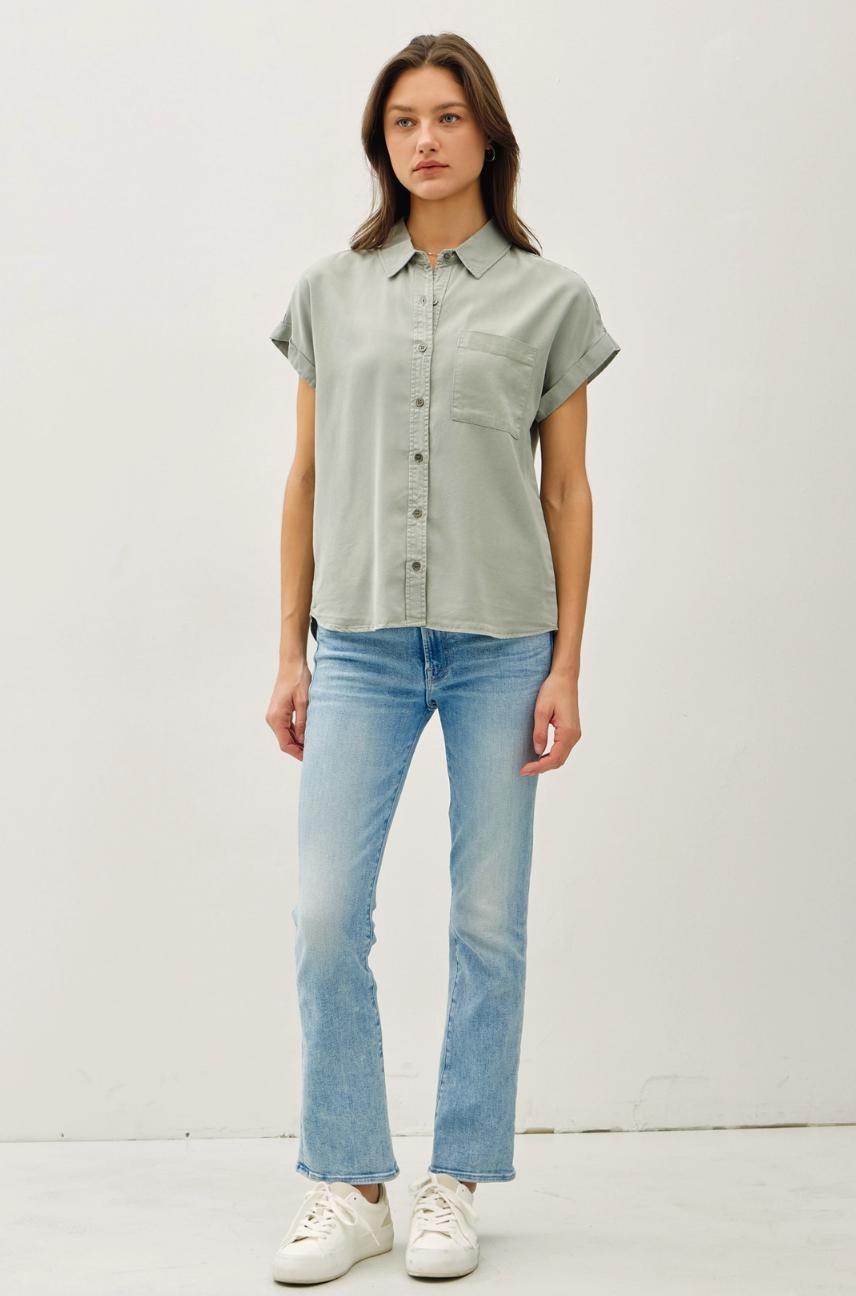 Sage Tencel Buttondown Product Image