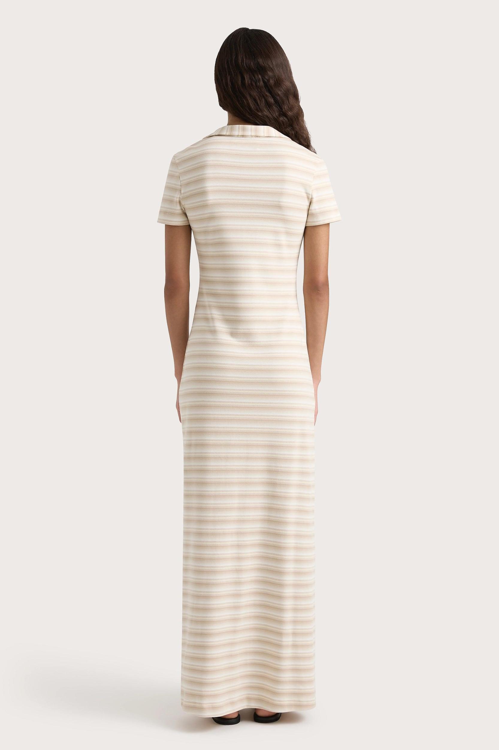 Tiesse Maxi Dress Cream Stripe Product Image