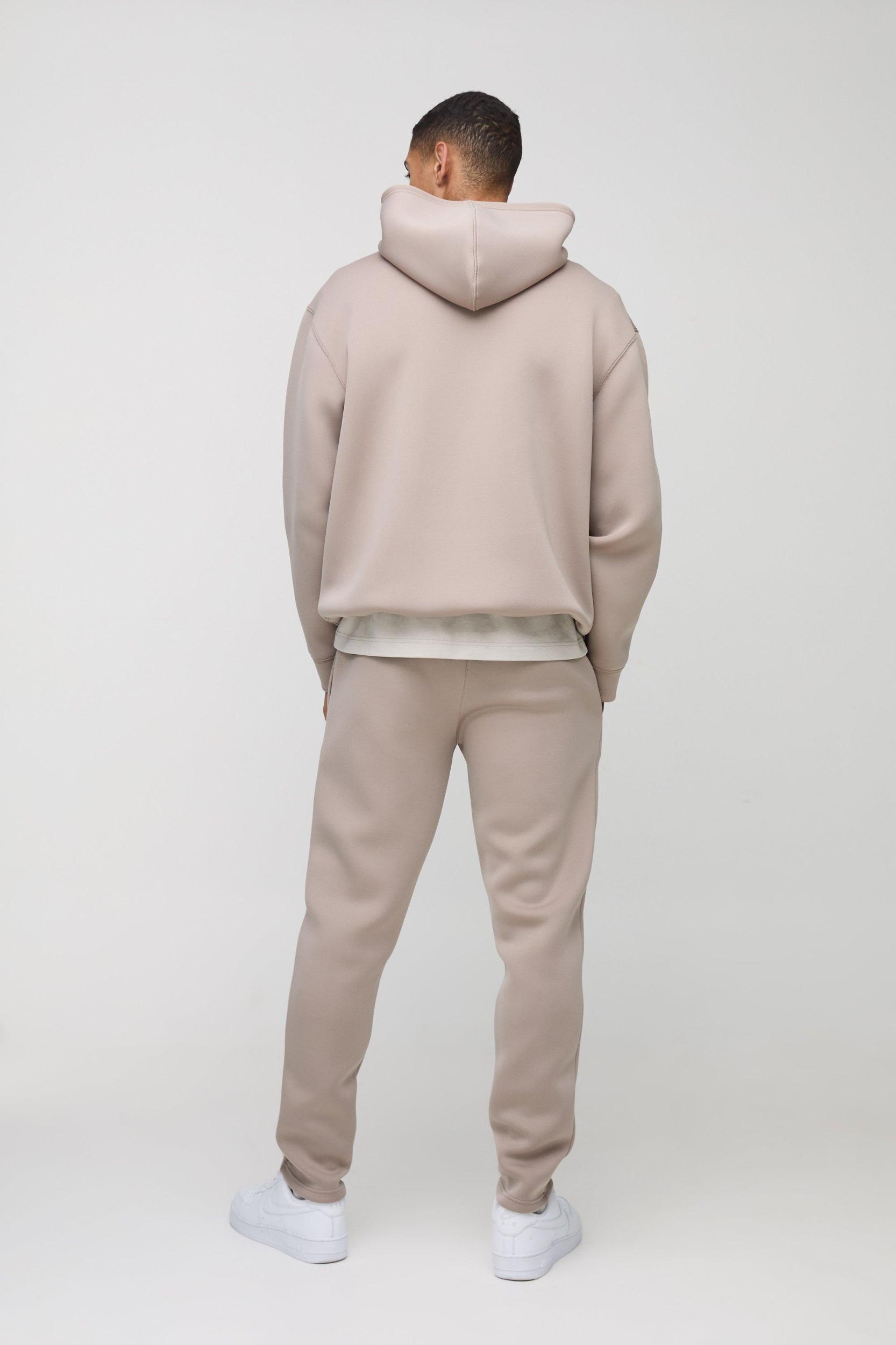 Oversized Bonded Scuba Hooded Tracksuit | boohooMAN USA Product Image