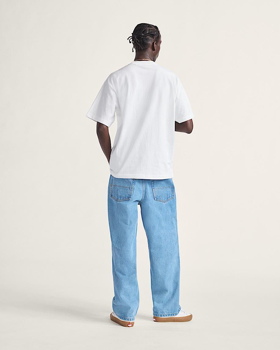 Check-5 Baggy Denim Pants in Stonewash Blue| Vans US Product Image
