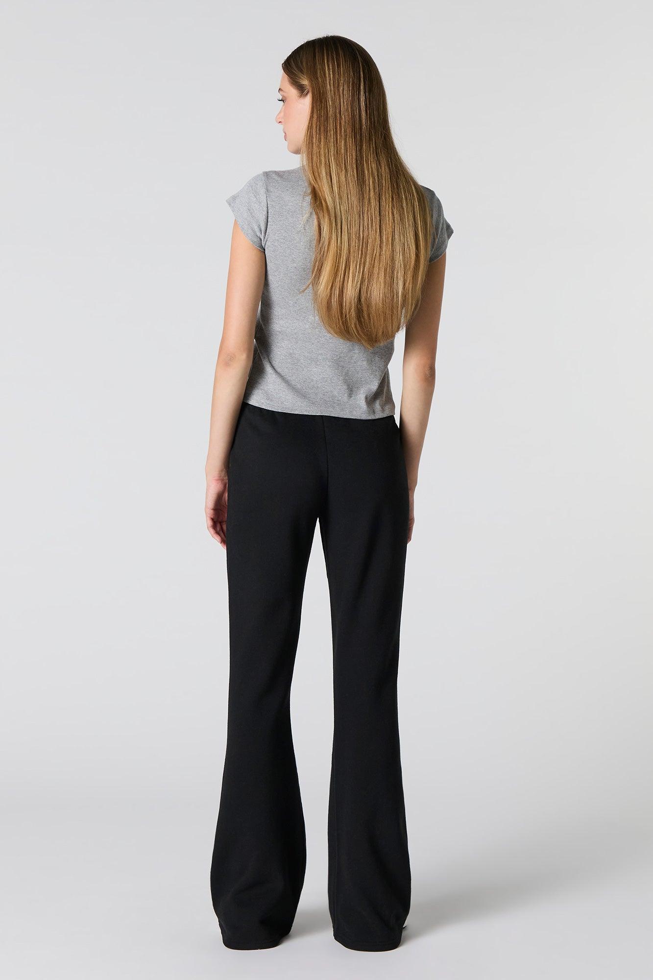 Fleece Drawstring Flare Sweatpant Female Product Image