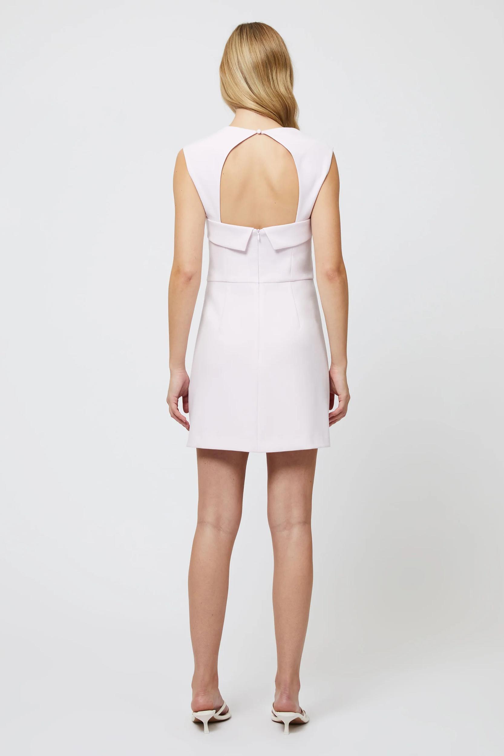 Whisper Collar Mini Dress- Sweet Pink Product Image