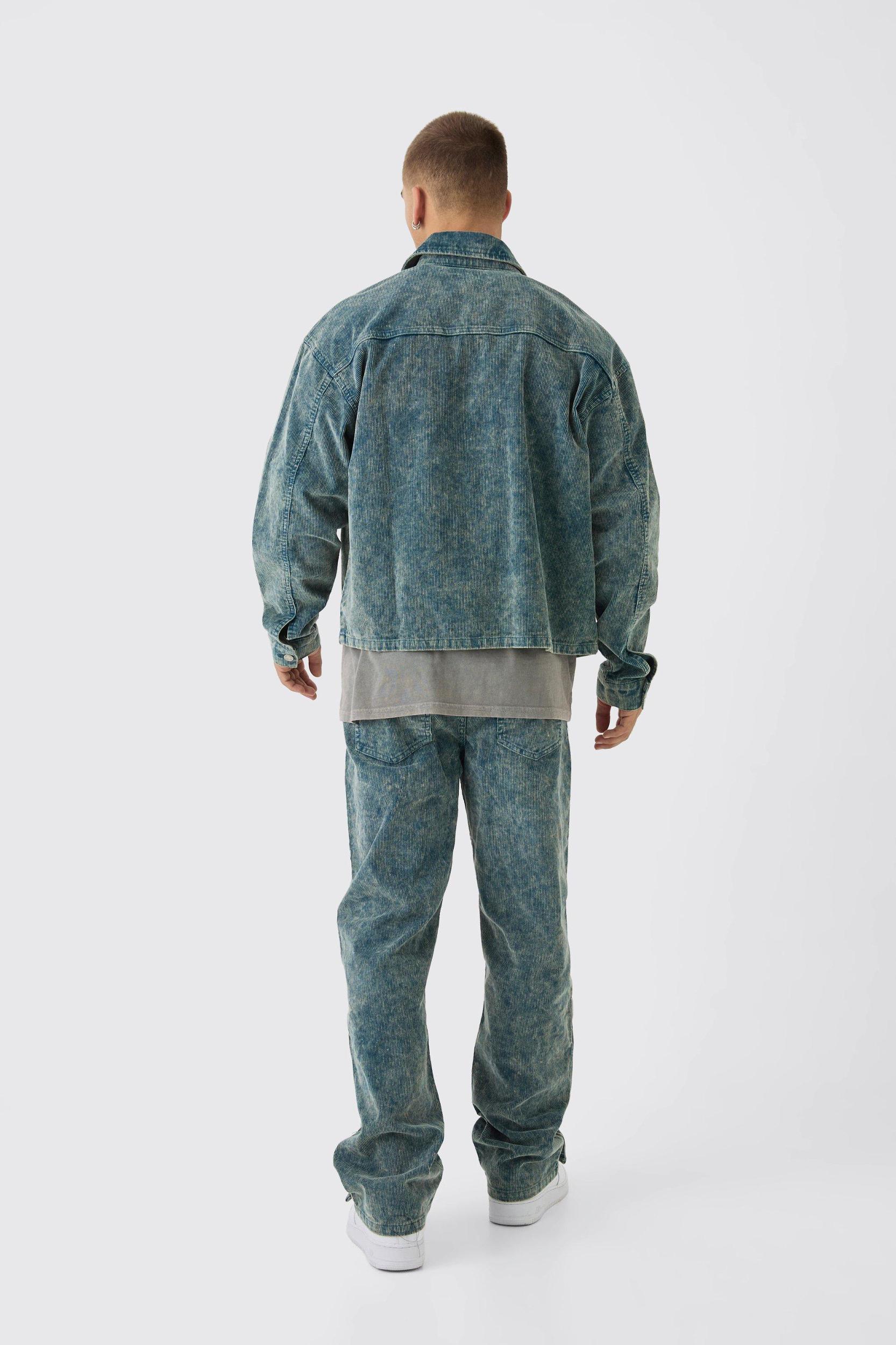 Boxy Cord Jacket | boohooMAN USA Product Image