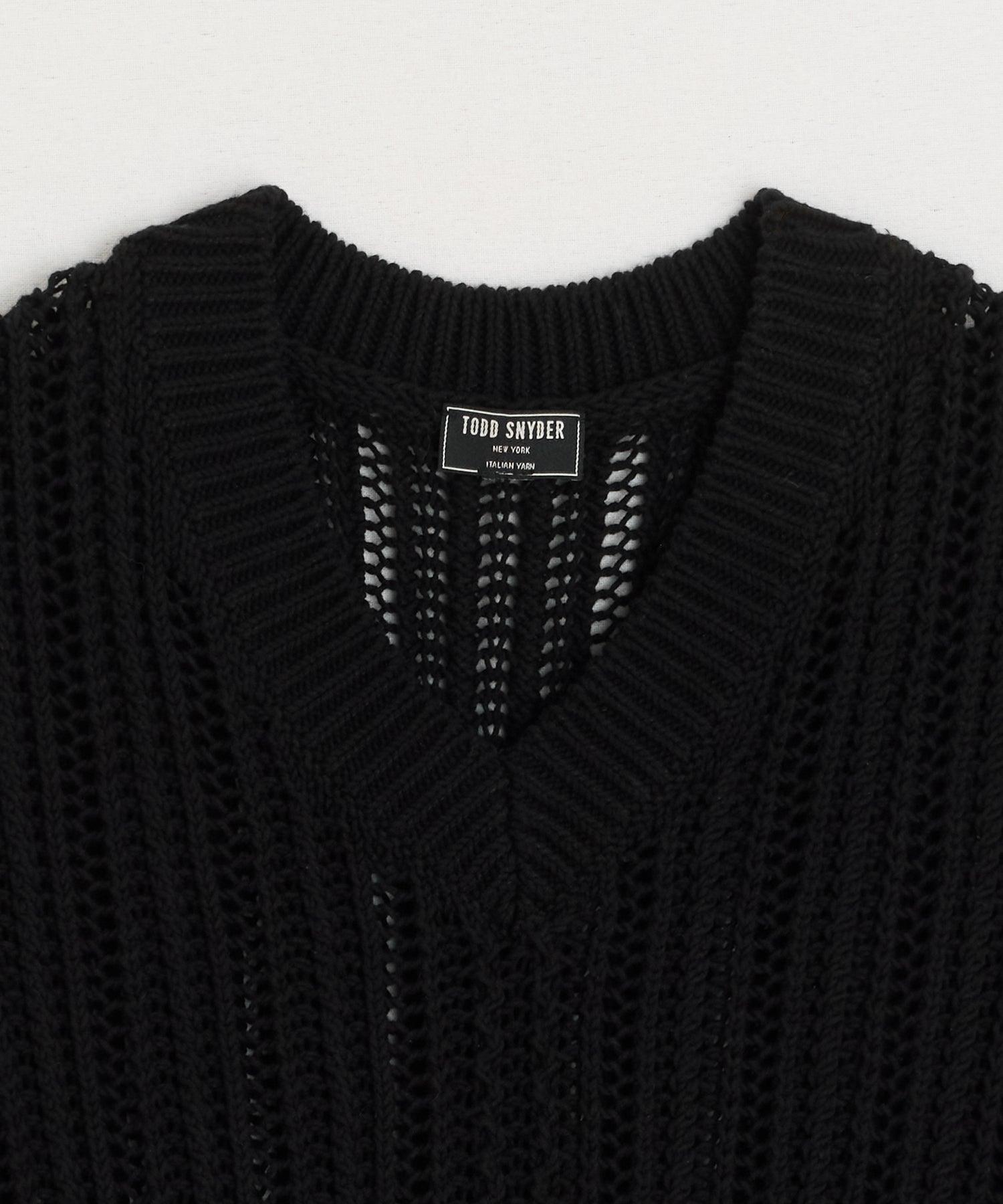 Open Stitch Sweater Vest Product Image