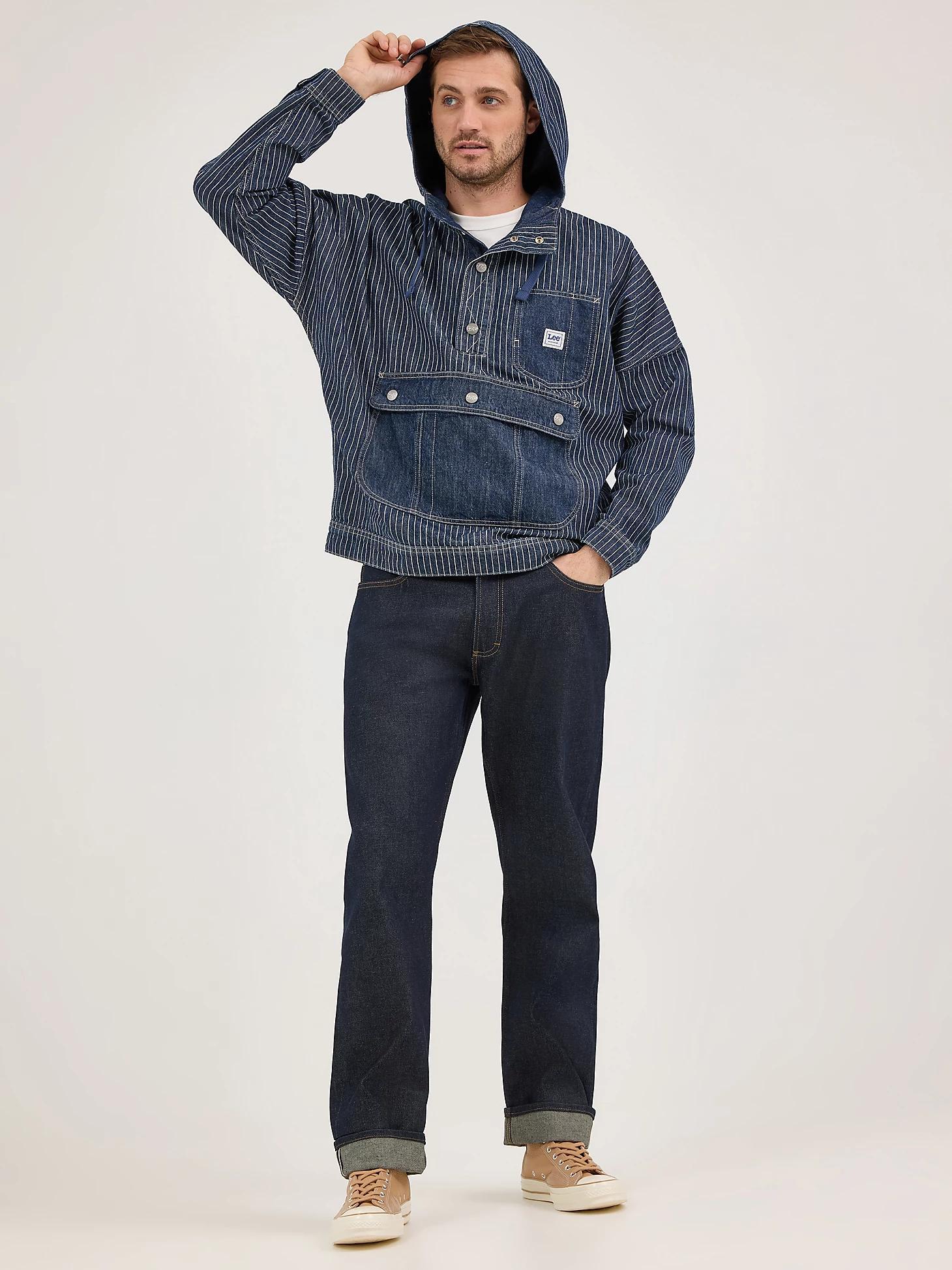 Men's Railroad Stripe Denim Anorak | Men's Tops & Tees | Lee® Product Image