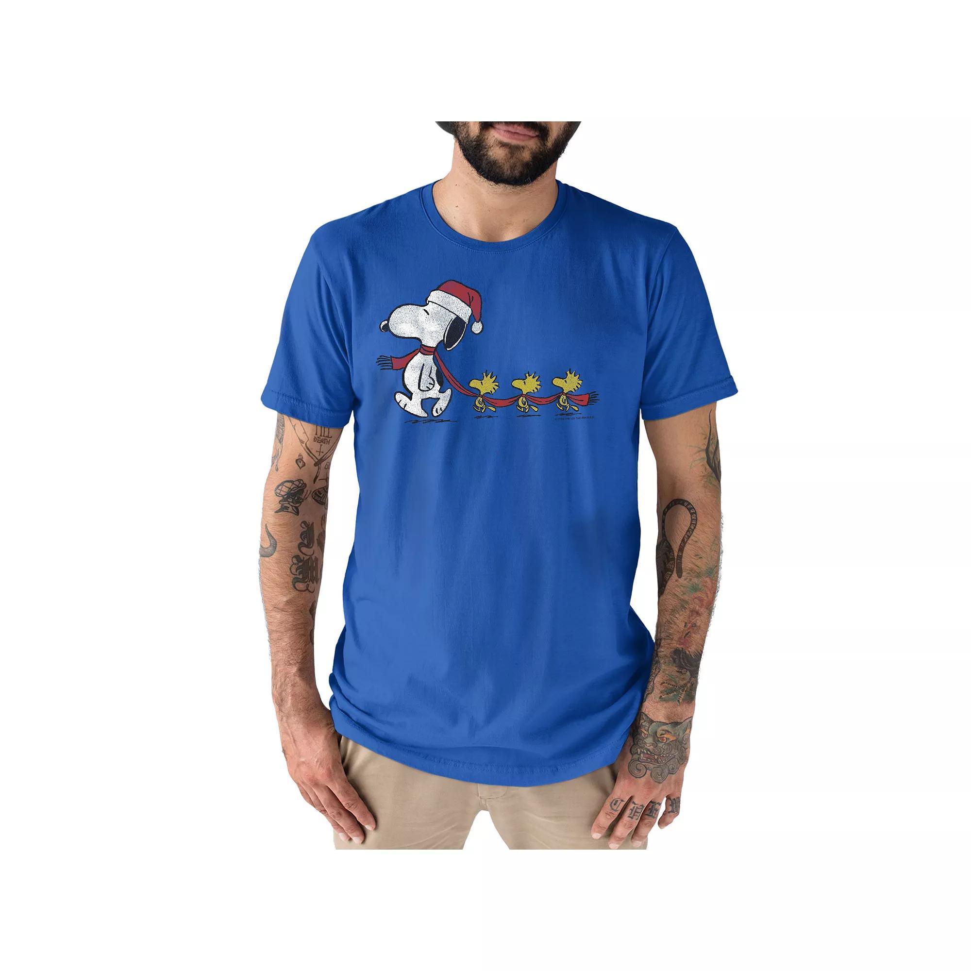 Mens Peanuts Line Up Tee Product Image