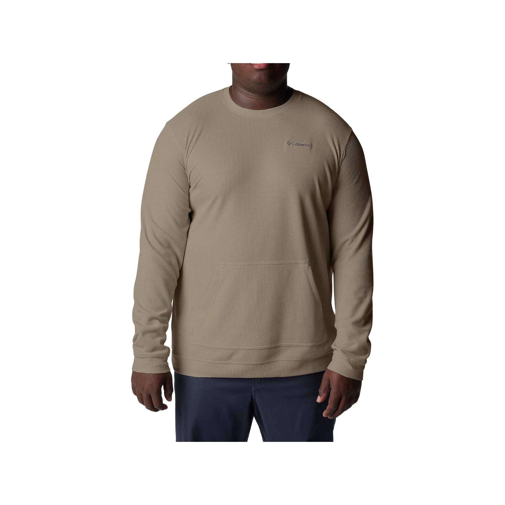 Big & Tall Columbia Pitchstone Knit Crew Sweatshirt, Men's, Size: 4XB, Stone Green Product Image
