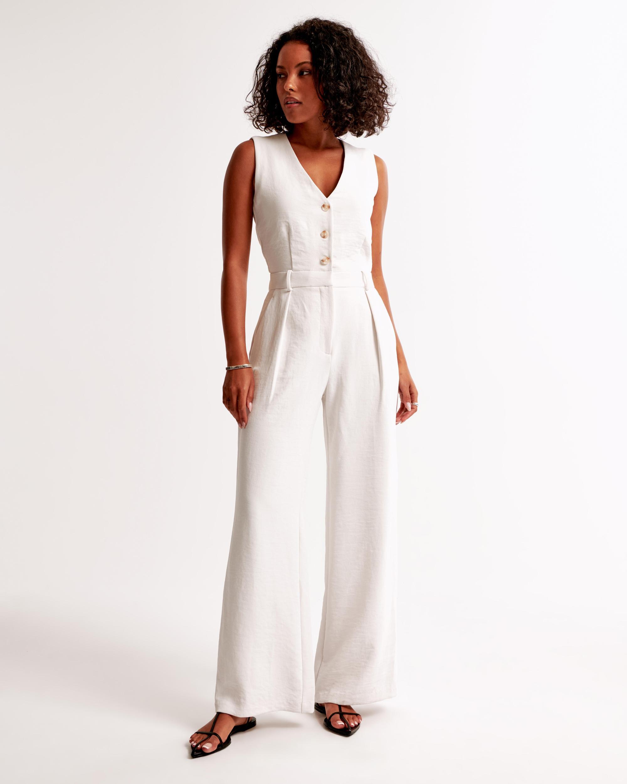 The A&F Mara Vest Jumpsuit Product Image