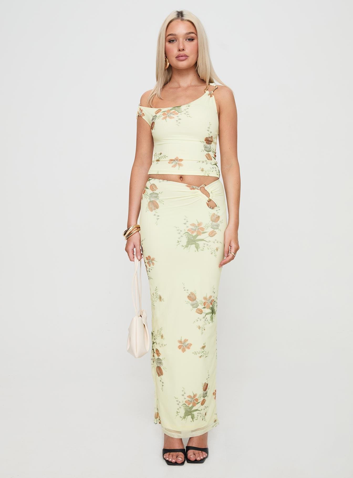 Rios Maxi Skirt Cream Product Image