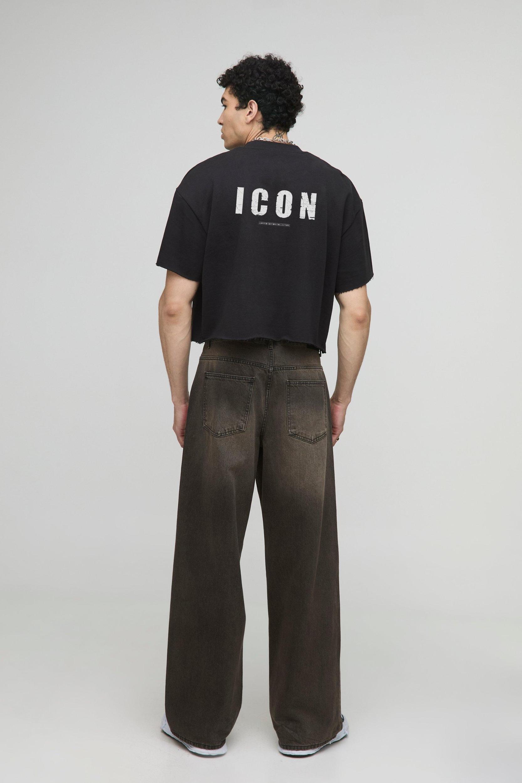 Oversized Boxy Sex Icon Pride Loopback T-Shirt | boohooMAN USA Product Image