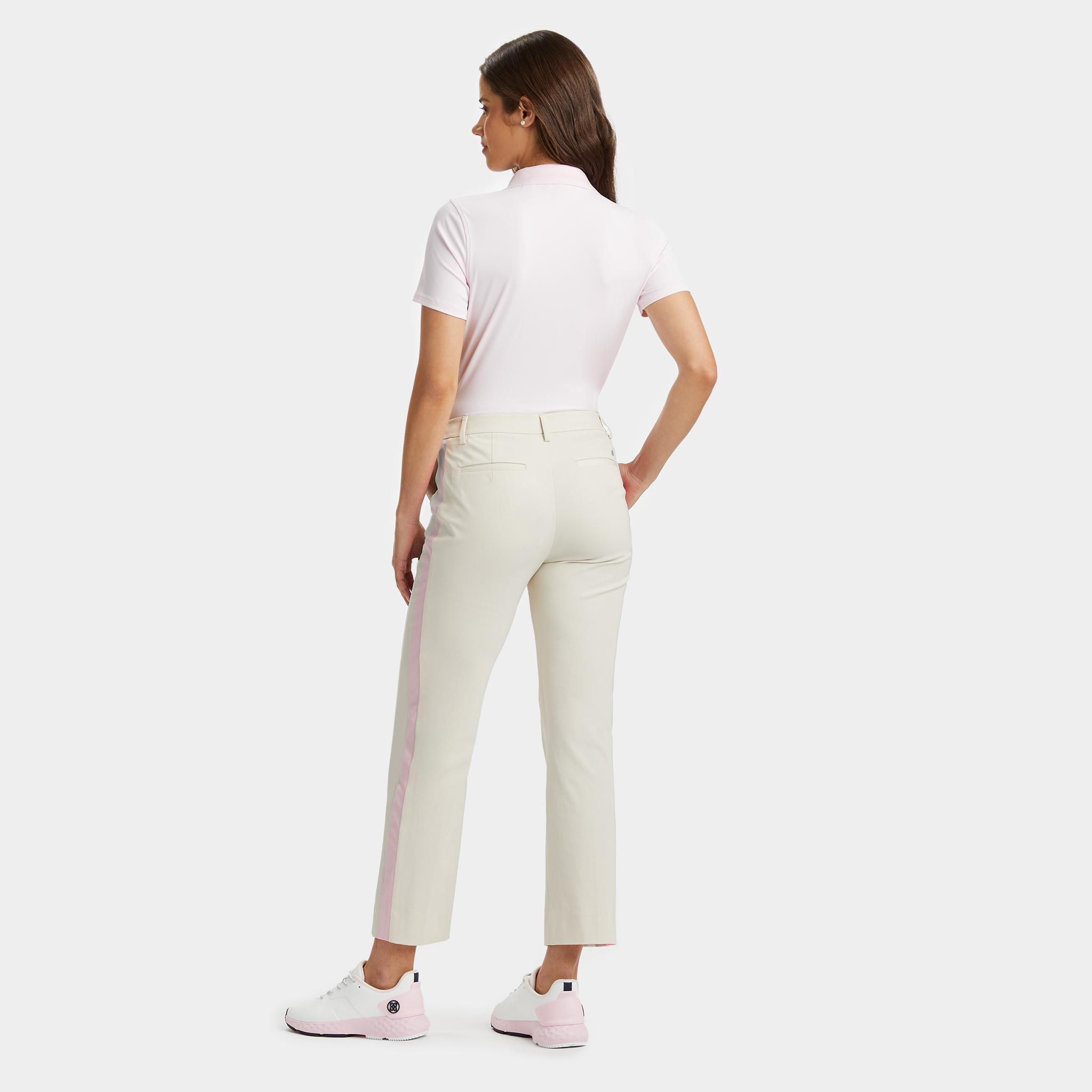 SIDE STRIPE STRETCH TECH TWILL MID RISE STRAIGHT LEG TROUSER Product Image