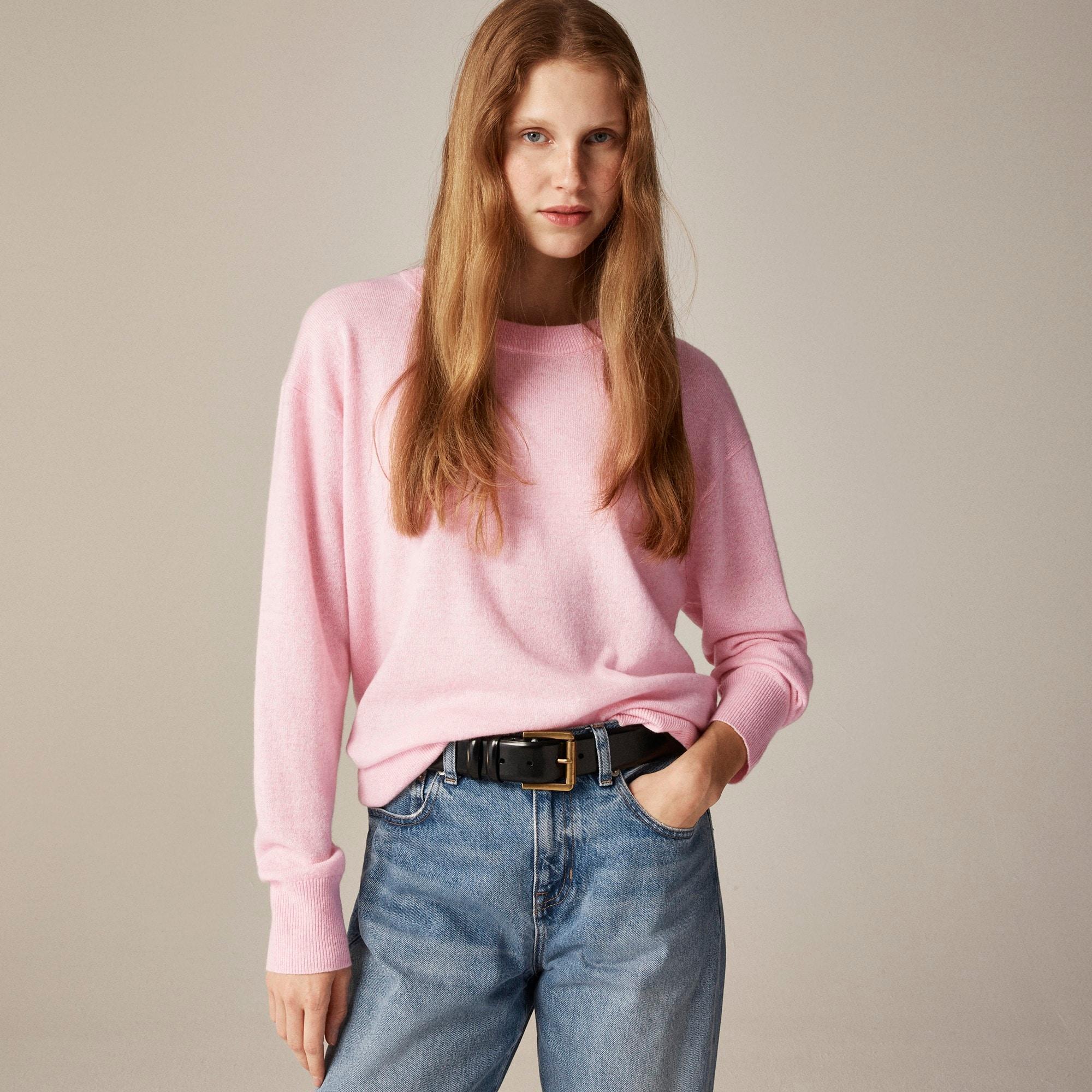 Cashmere relaxed crewneck sweater Product Image