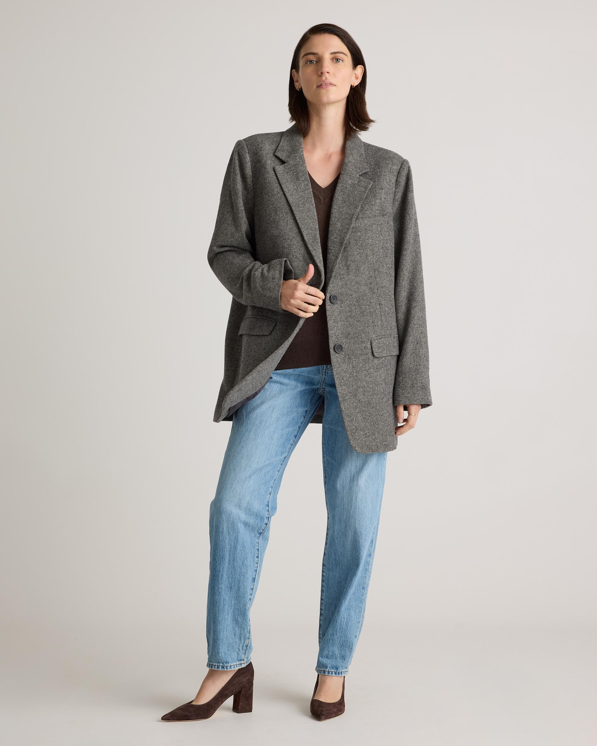 Quince | Women's Lightweight Cotton Cashmere V-Neck Sweater Size XL, Organic Cotton Product Image