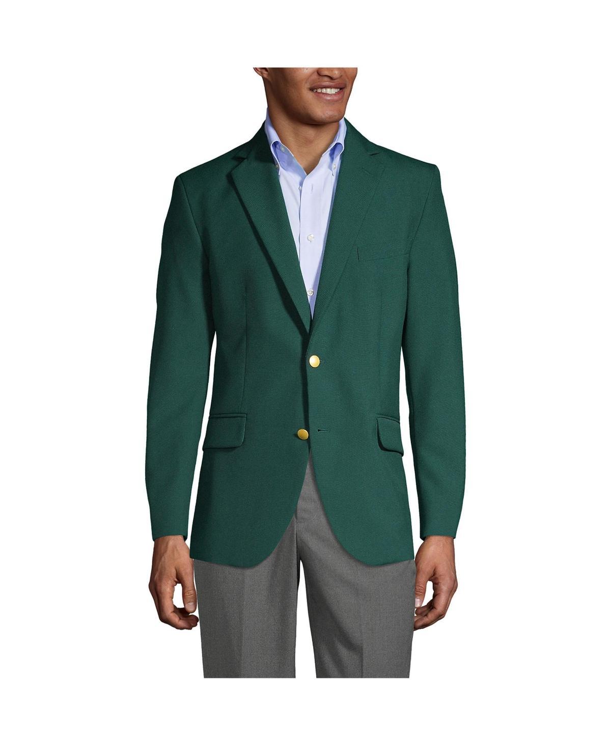 Men's Lands' End Hopsack Blazer, Size: 40, Black Product Image