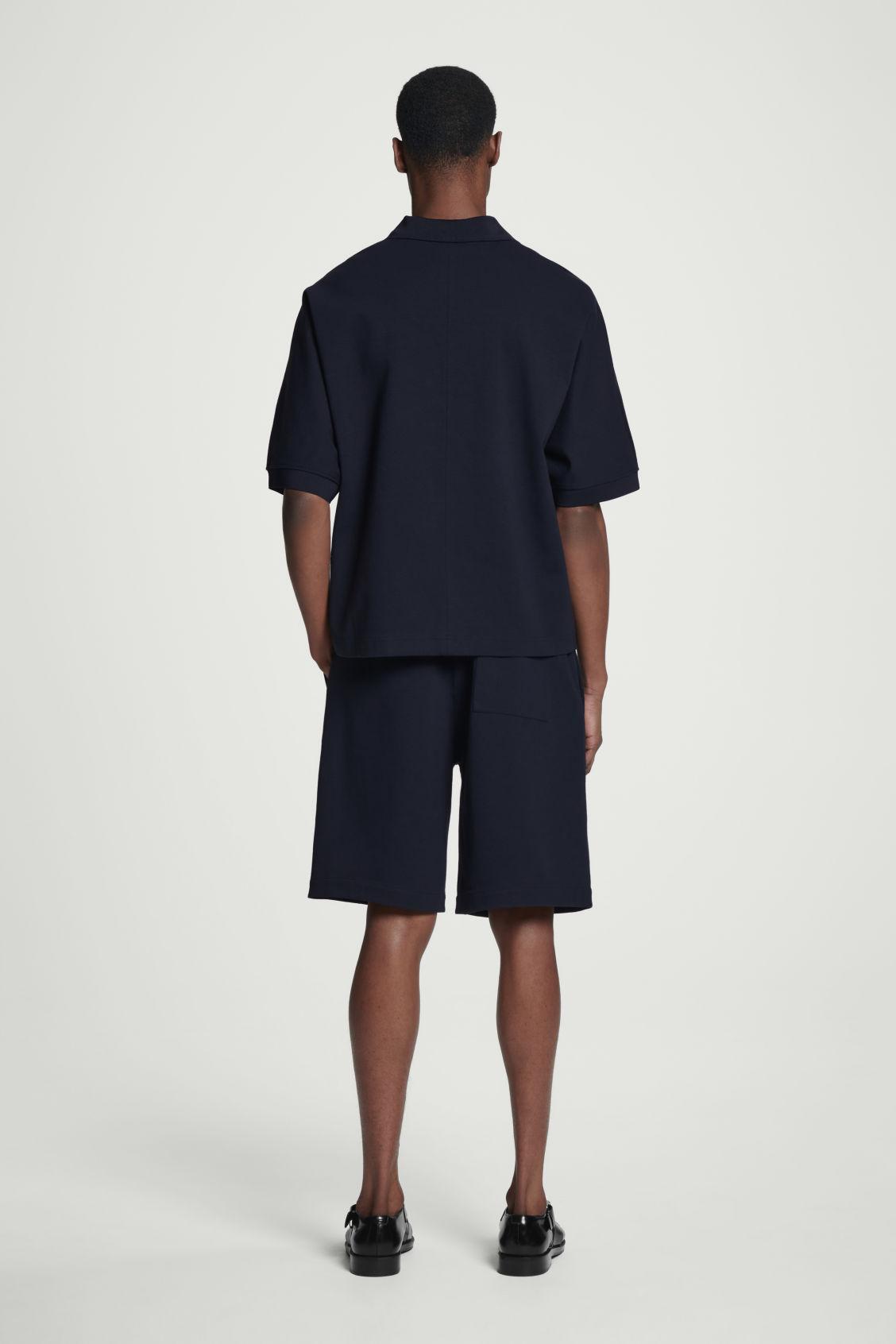 RELAXED OPEN-COLLAR POLO SHIRT Product Image