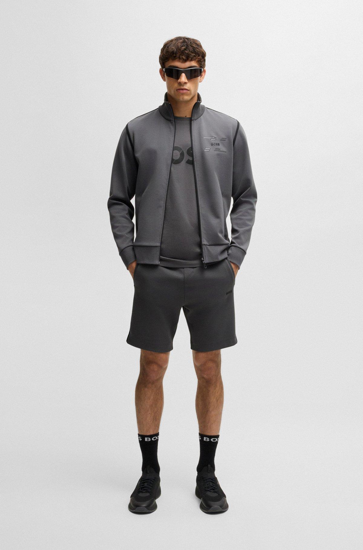 Cotton-jersey T-shirt with large logo Product Image