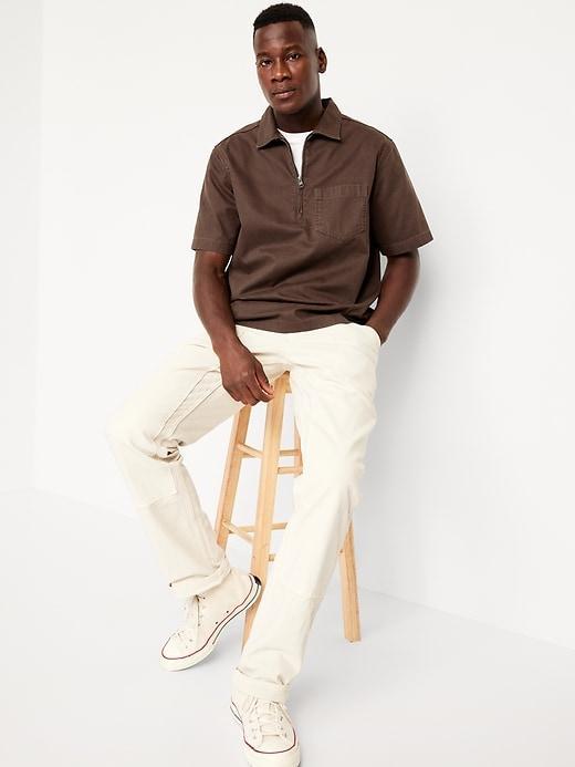 Quarter-Zip Workwear Shirt Product Image