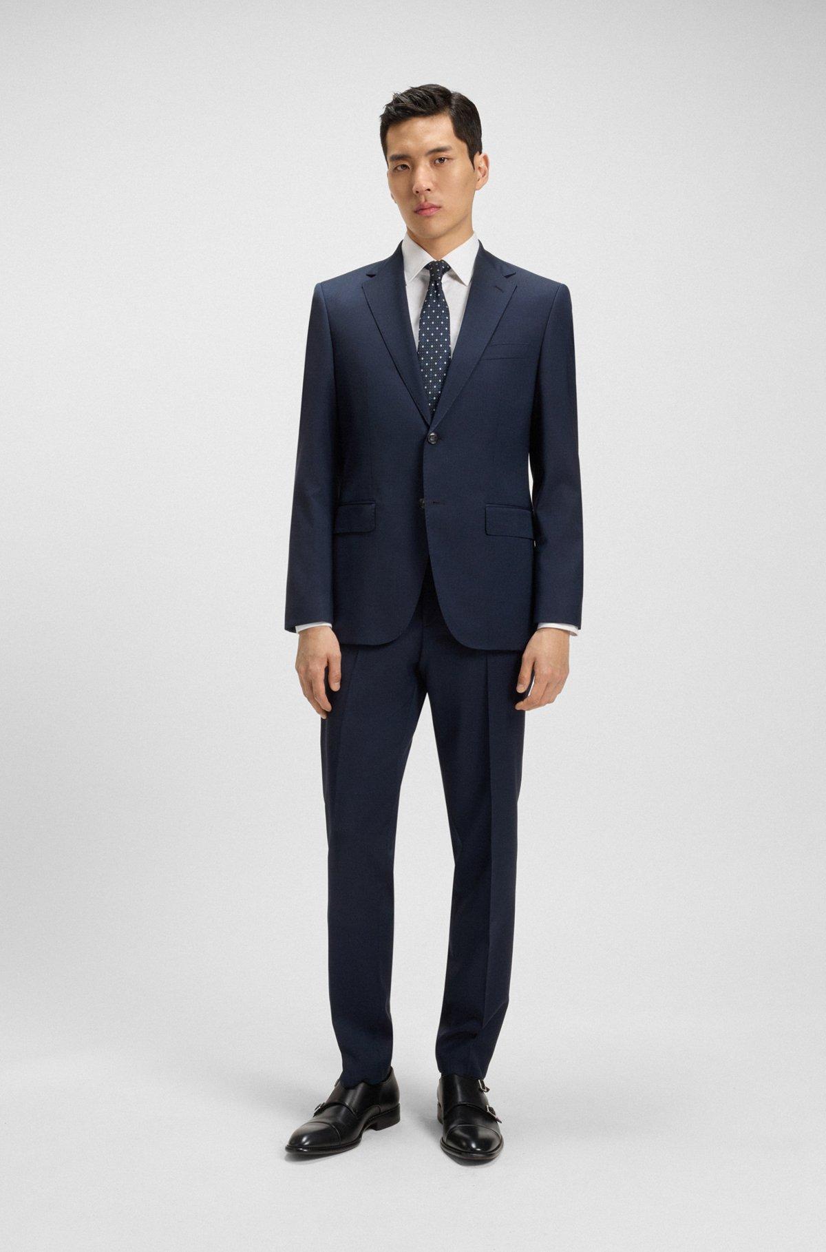 Slim-fit shirt in Italian cotton with jacquard monograms Product Image