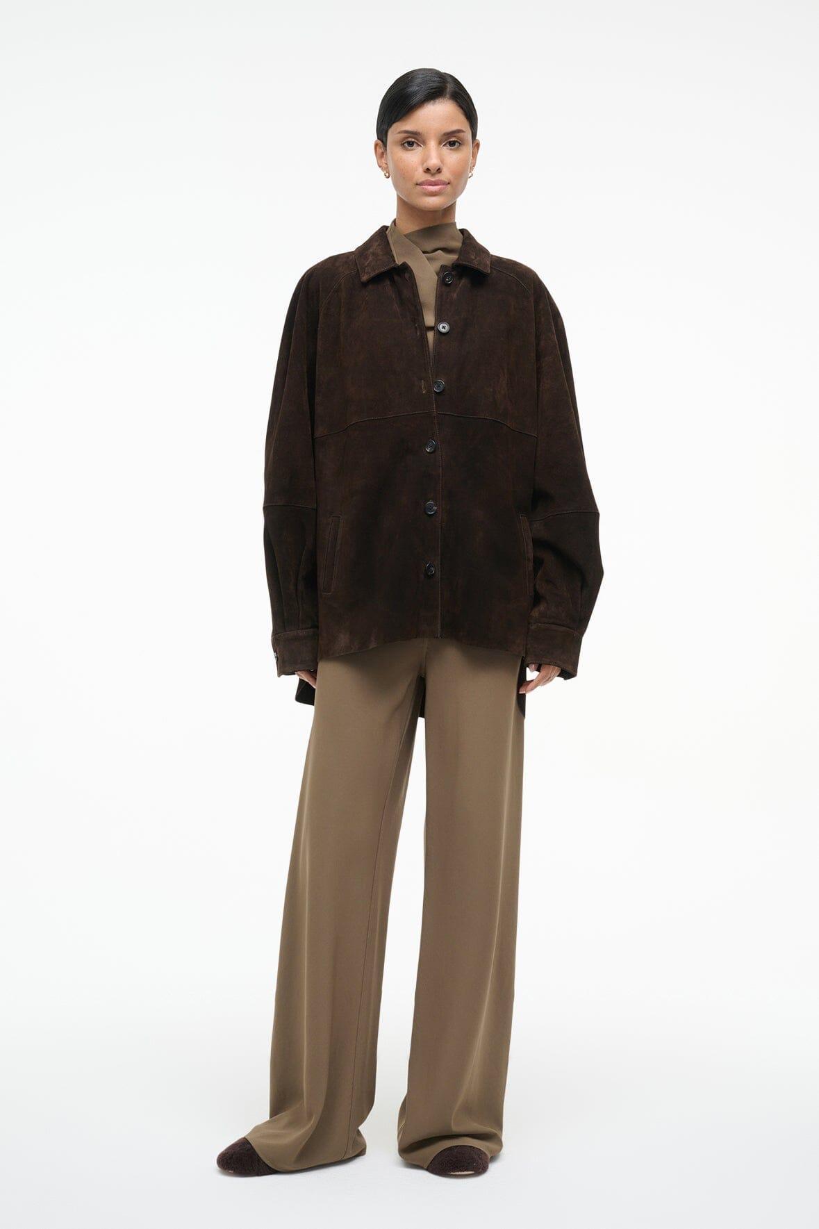 JOSETTE SUEDE SHIRT | ESPRESSO Product Image
