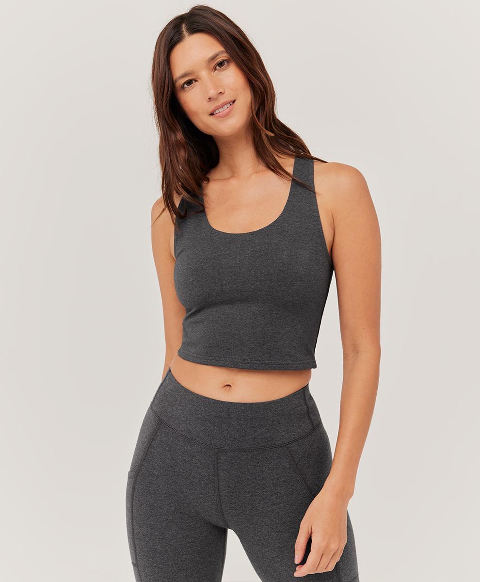 Women's Black On the Go-To Crop Tank 3XL Product Image