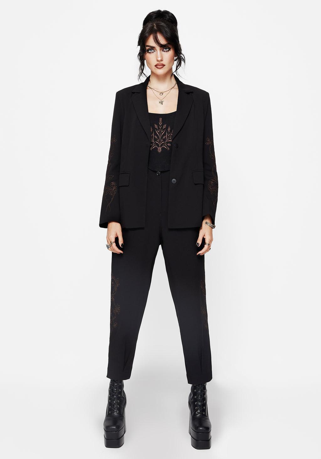 Renita Embroidered Tapered Tailored Trouser Product Image